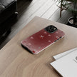 Cherry Bow Phone Case — Cute Red Gradient Protective Cover