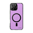 Clear Magnetic Phone Case Minimal Purple