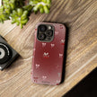 Cherry Bow Phone Case — Cute Red Gradient Protective Cover