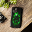 Tough Phone Case – Green Grim Reaper Skull Gothic Design