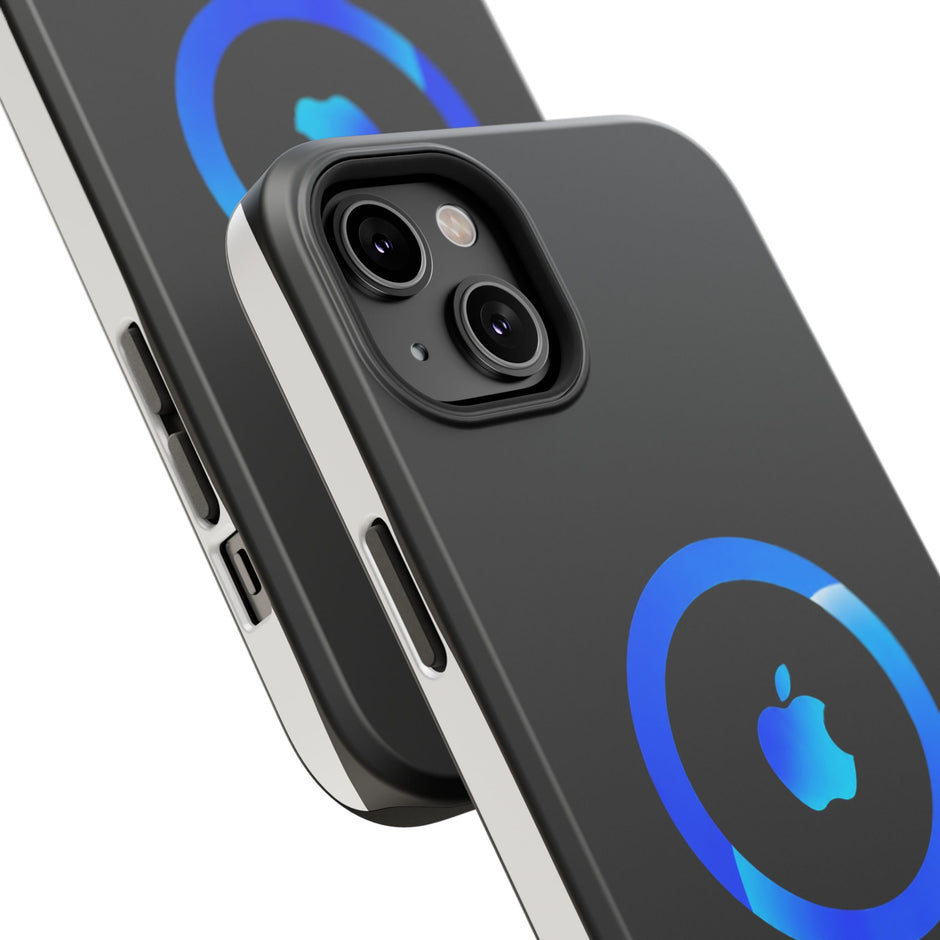 Stöttåligt MagSafe iPhone-skal – Blå Ring