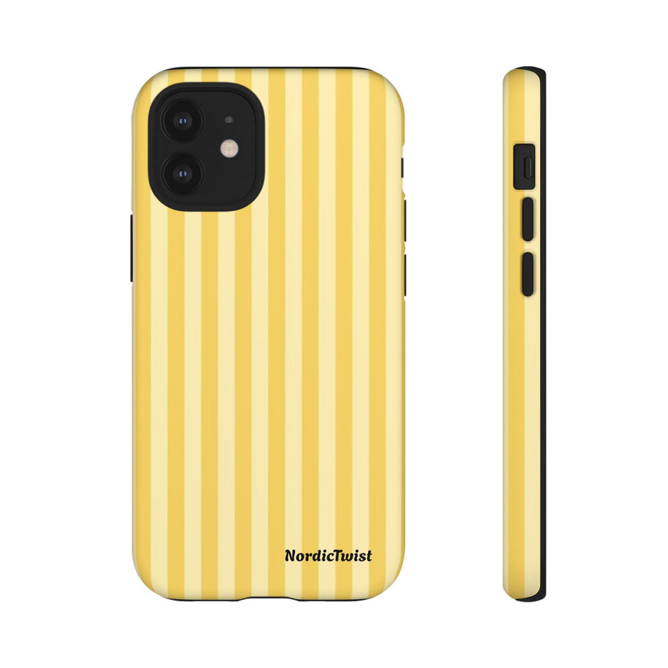 Yellow Stripe Tough Phone Case