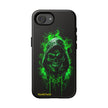 Tough Phone Case – Green Grim Reaper Skull Gothic Design