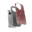 Cherry Bow Phone Case — Cute Red Gradient Protective Cover