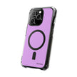 Clear Magnetic Phone Case Minimal Purple
