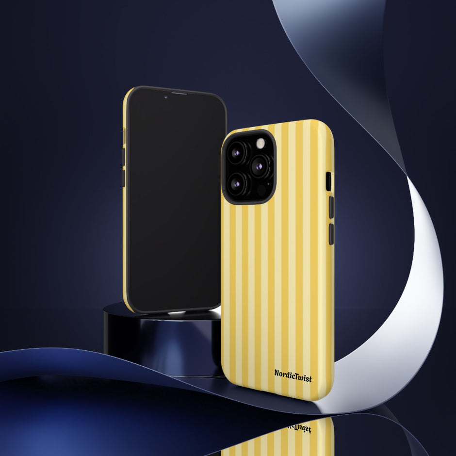 Yellow Stripe Tough Phone Case