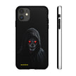 Tough Phone Case – Hooded Grim Reaper with Red Glowing Eyes