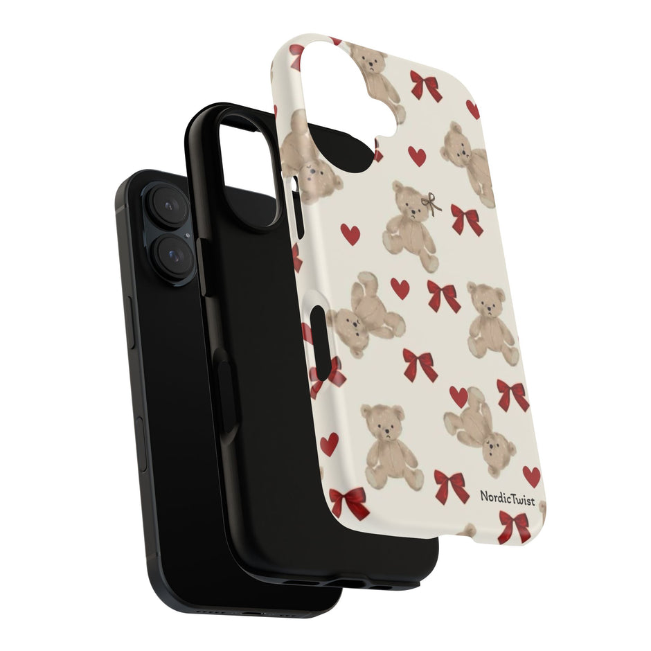 Teddy Bear Hearts Phone Case