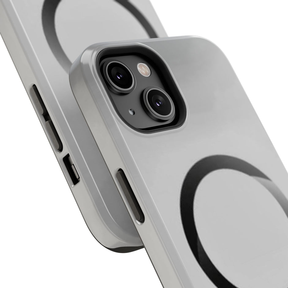 MagSafe Mobilskal – Grå Ringdesign