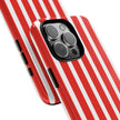 Red Striped Phone Case - Tough Cases for Stylish Protection