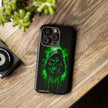 Tough Phone Case – Green Grim Reaper Skull Gothic Design
