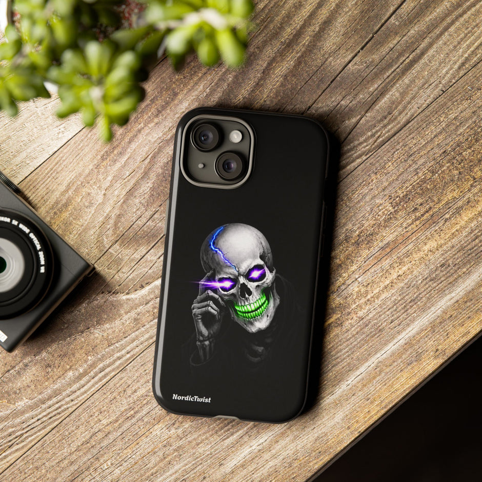 Neon Skull Tough Phone Case