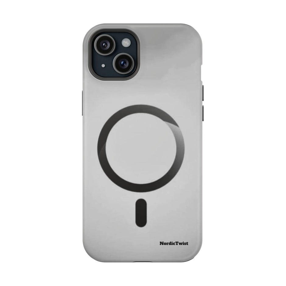 MagSafe Mobilskal – Grå Ringdesign