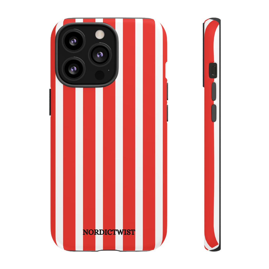 Red Striped Phone Case - Tough Cases for Stylish Protection