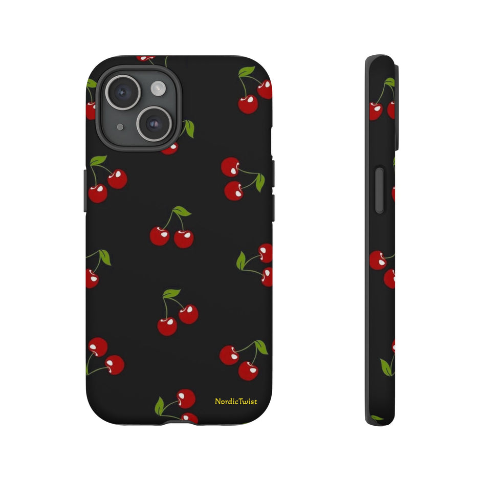 Cherry Pattern Tough Phone Case