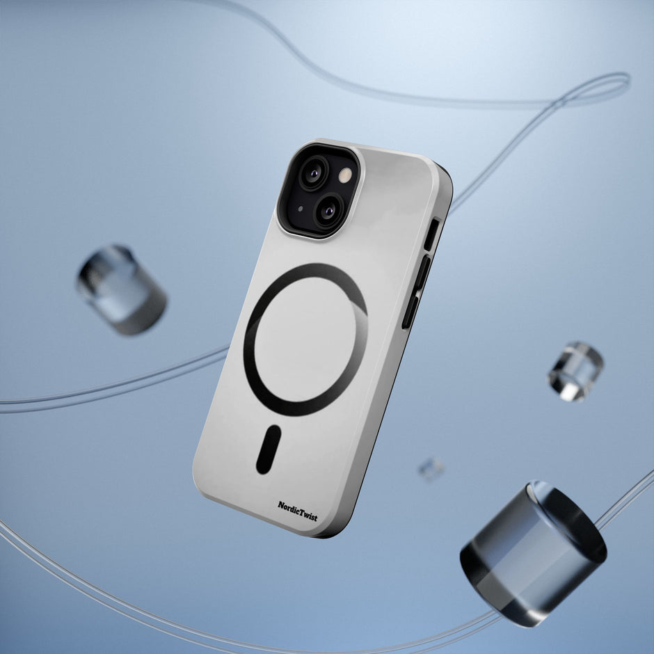 MagSafe Mobilskal – Grå Ringdesign