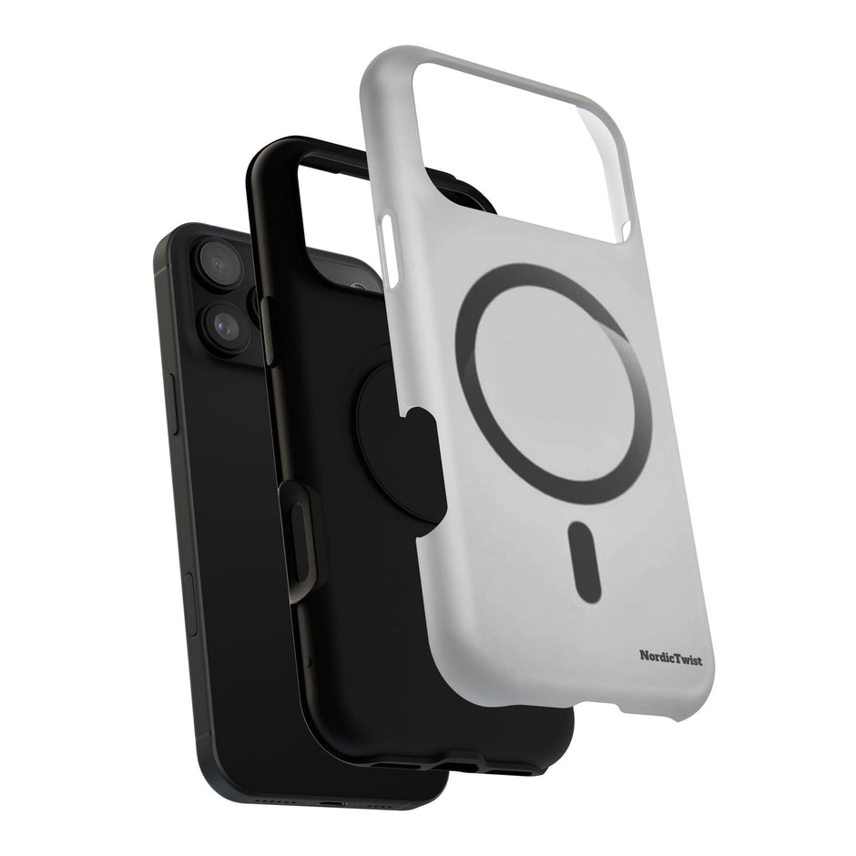 MagSafe Mobilskal – Grå Ringdesign