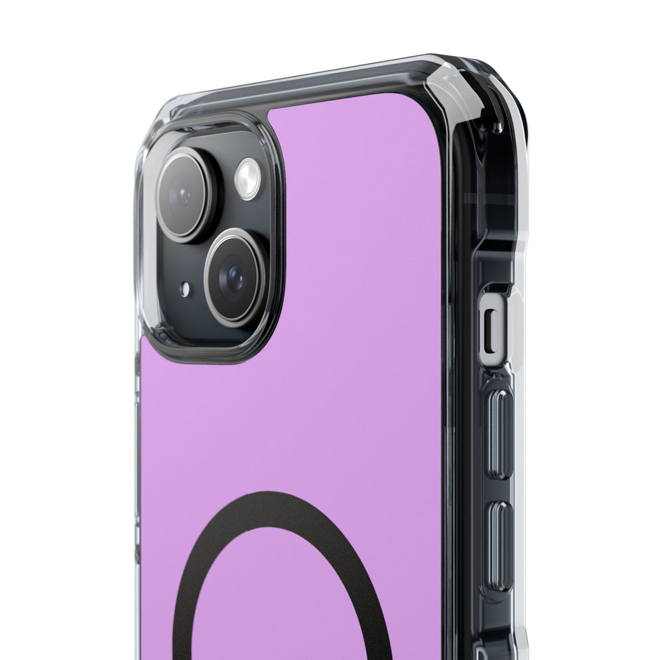 Clear Magnetic Phone Case Minimal Purple
