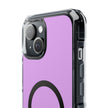 Clear Magnetic Phone Case Minimal Purple