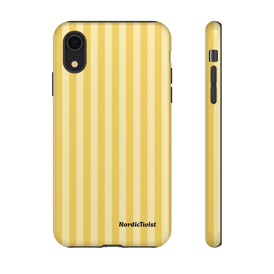 Yellow Stripe Tough Phone Case