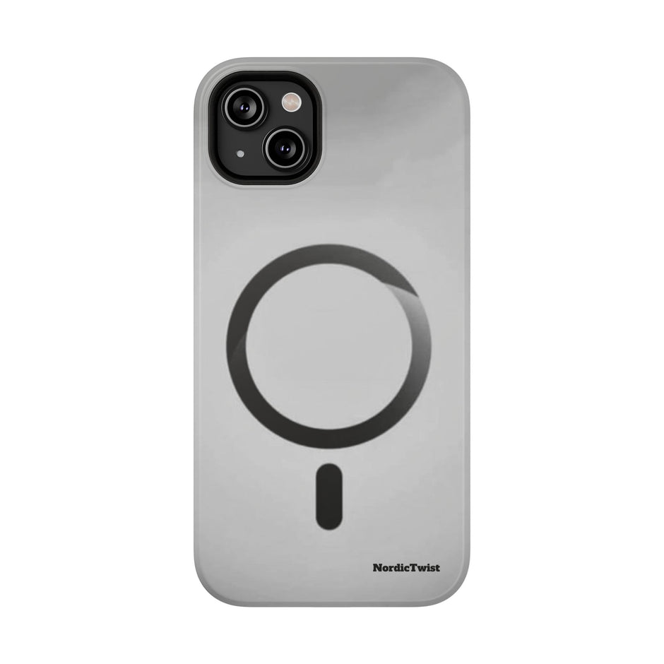 MagSafe Mobilskal – Grå Ringdesign