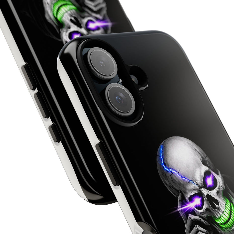 Neon Skull Tough Phone Case