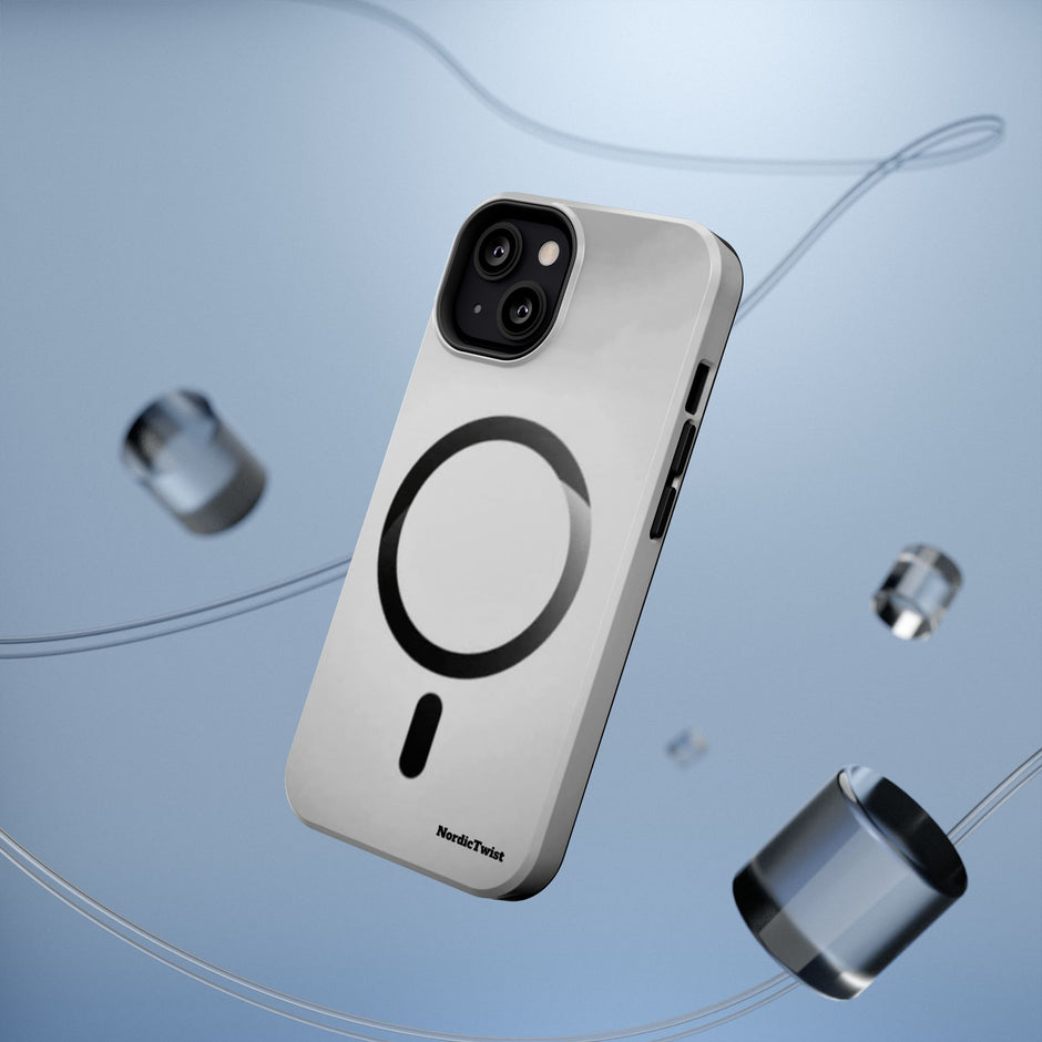 MagSafe Mobilskal – Grå Ringdesign