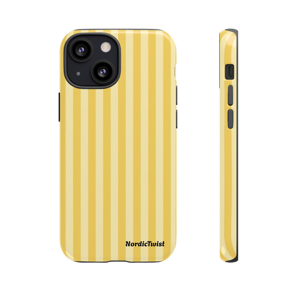 Yellow Stripe Tough Phone Case