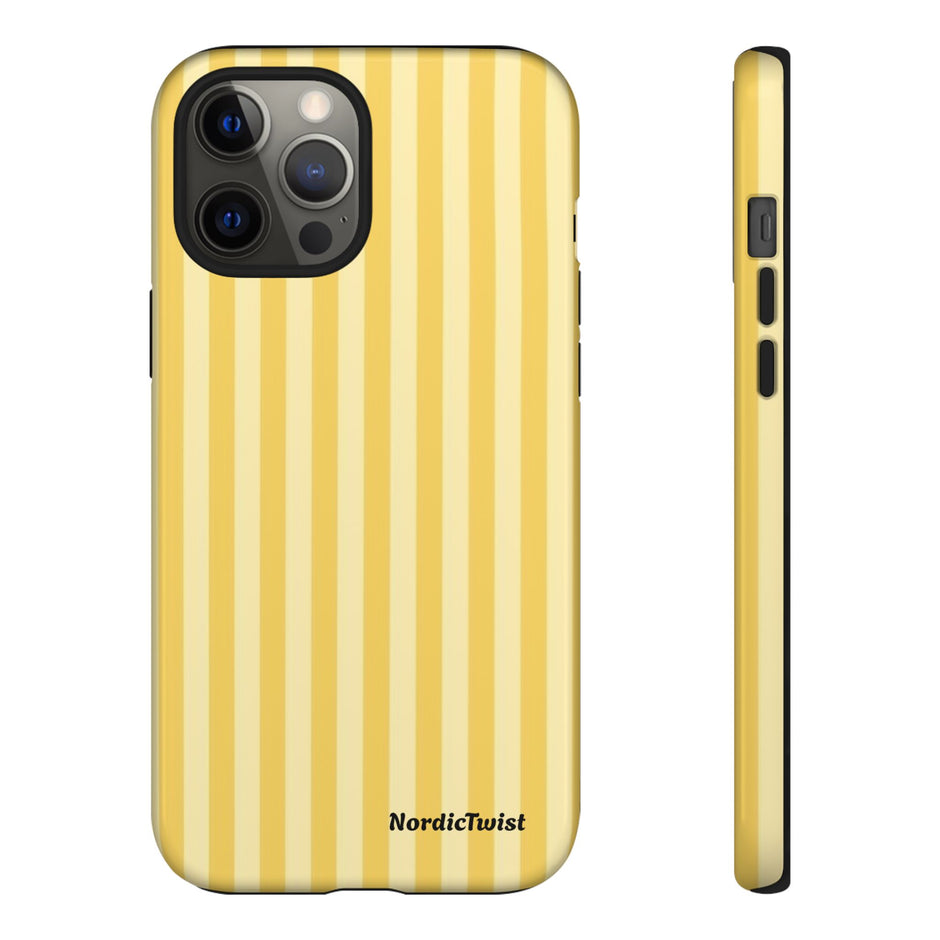Yellow Stripe Tough Phone Case
