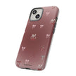Cherry Bow Phone Case — Cute Red Gradient Protective Cover