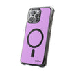 Clear Magnetic Phone Case Minimal Purple