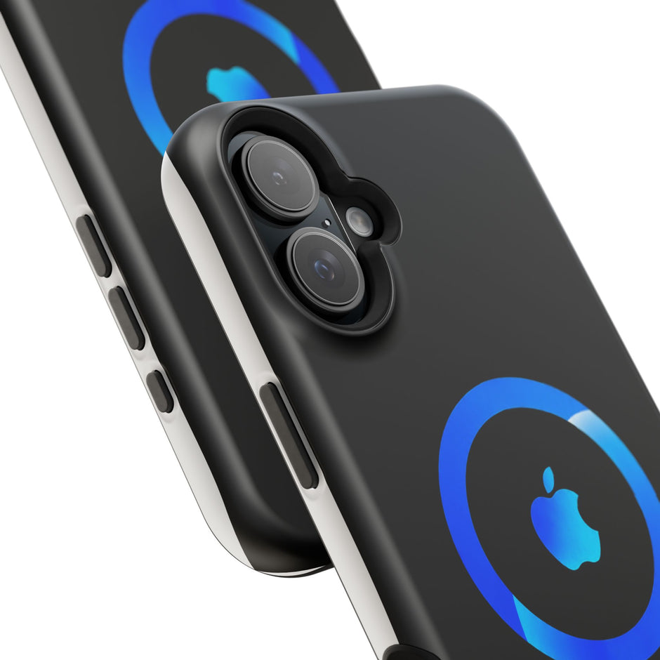 Stöttåligt MagSafe iPhone-skal – Blå Ring