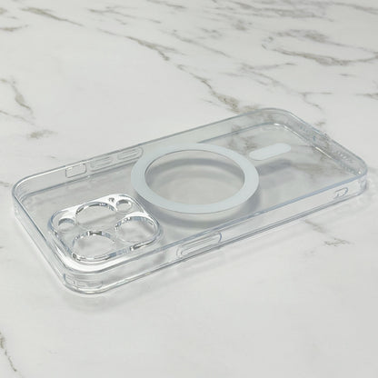 Transparent glas magnetiskt MagSafe mobilskal