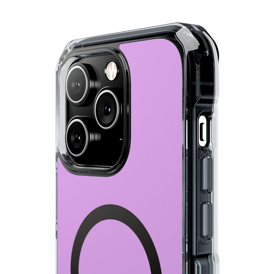 Clear Magnetic Phone Case Minimal Purple