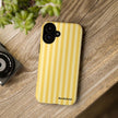 Yellow Stripe Tough Phone Case