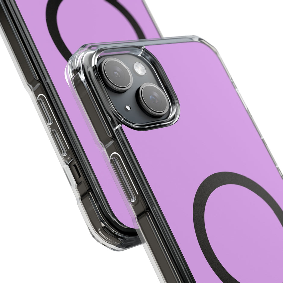 Clear Magnetic Phone Case Minimal Purple