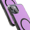 Clear Magnetic Phone Case Minimal Purple