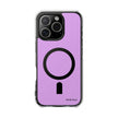 Clear Magnetic Phone Case Minimal Purple