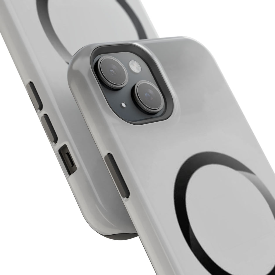 MagSafe Mobilskal – Grå Ringdesign
