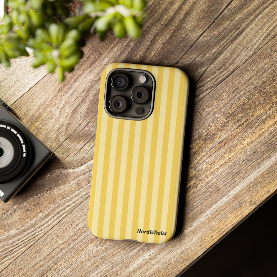 Yellow Stripe Tough Phone Case