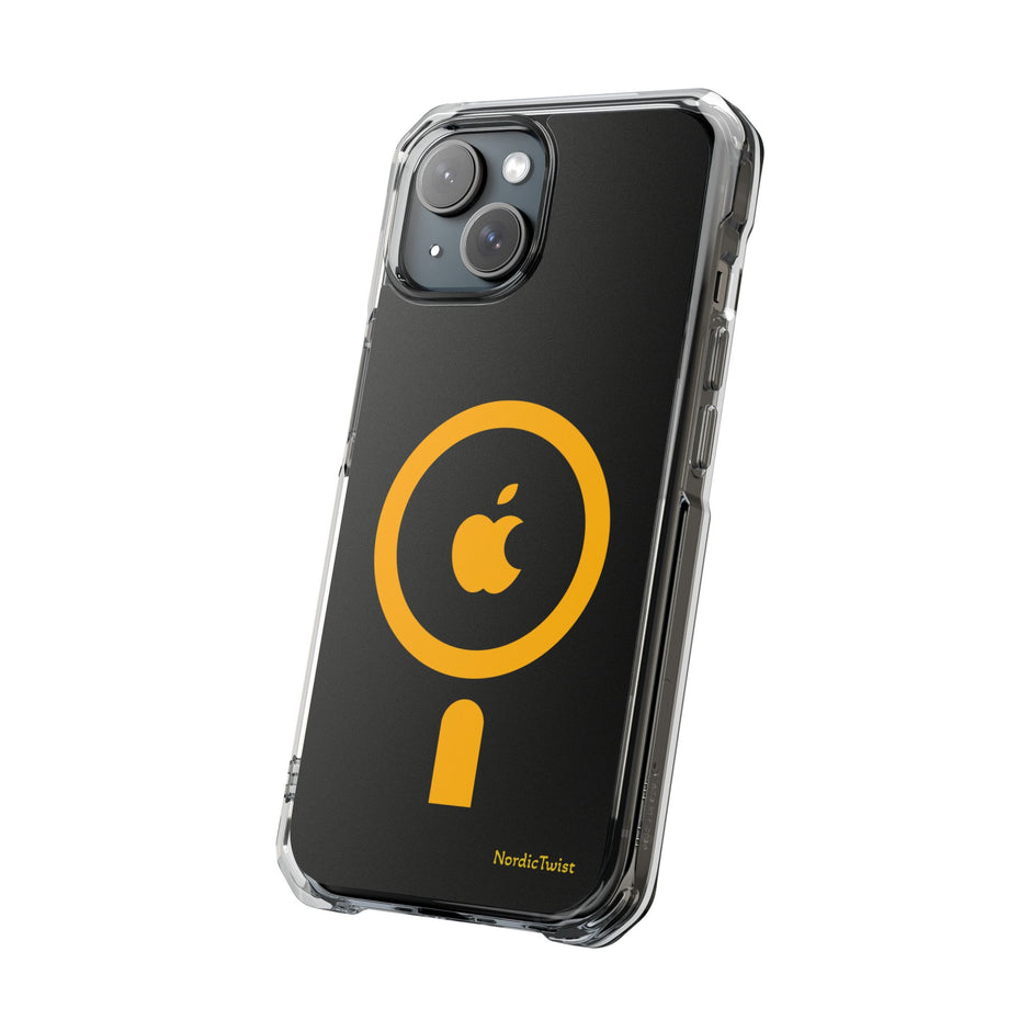 MagSafe Clear Phone Case – Yellow Ring