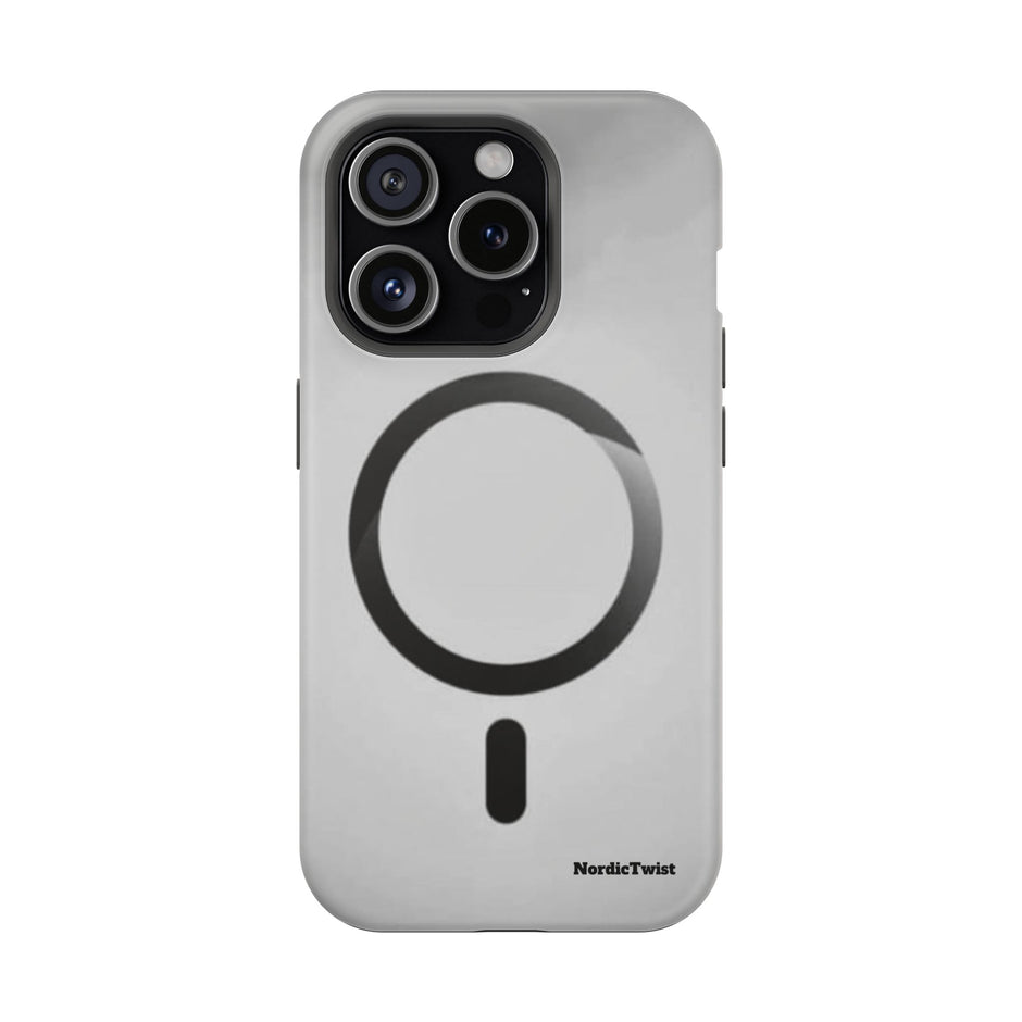 MagSafe Mobilskal – Grå Ringdesign