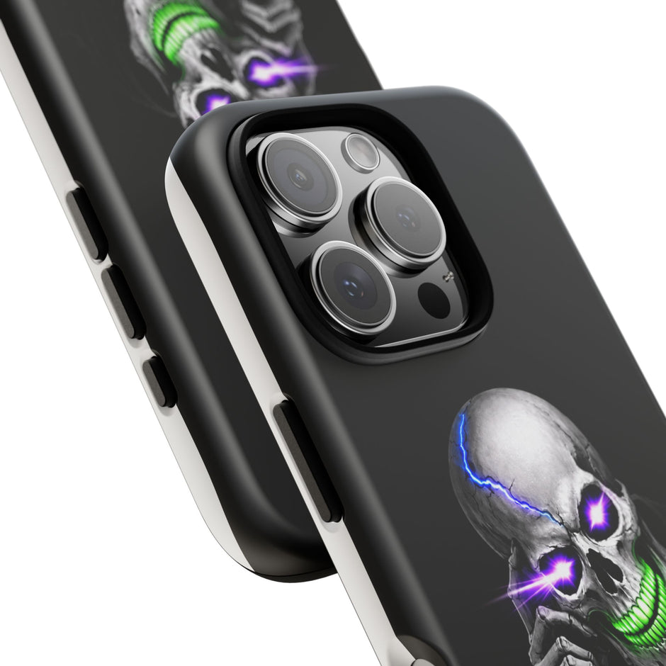 Neon Skull Tough Phone Case