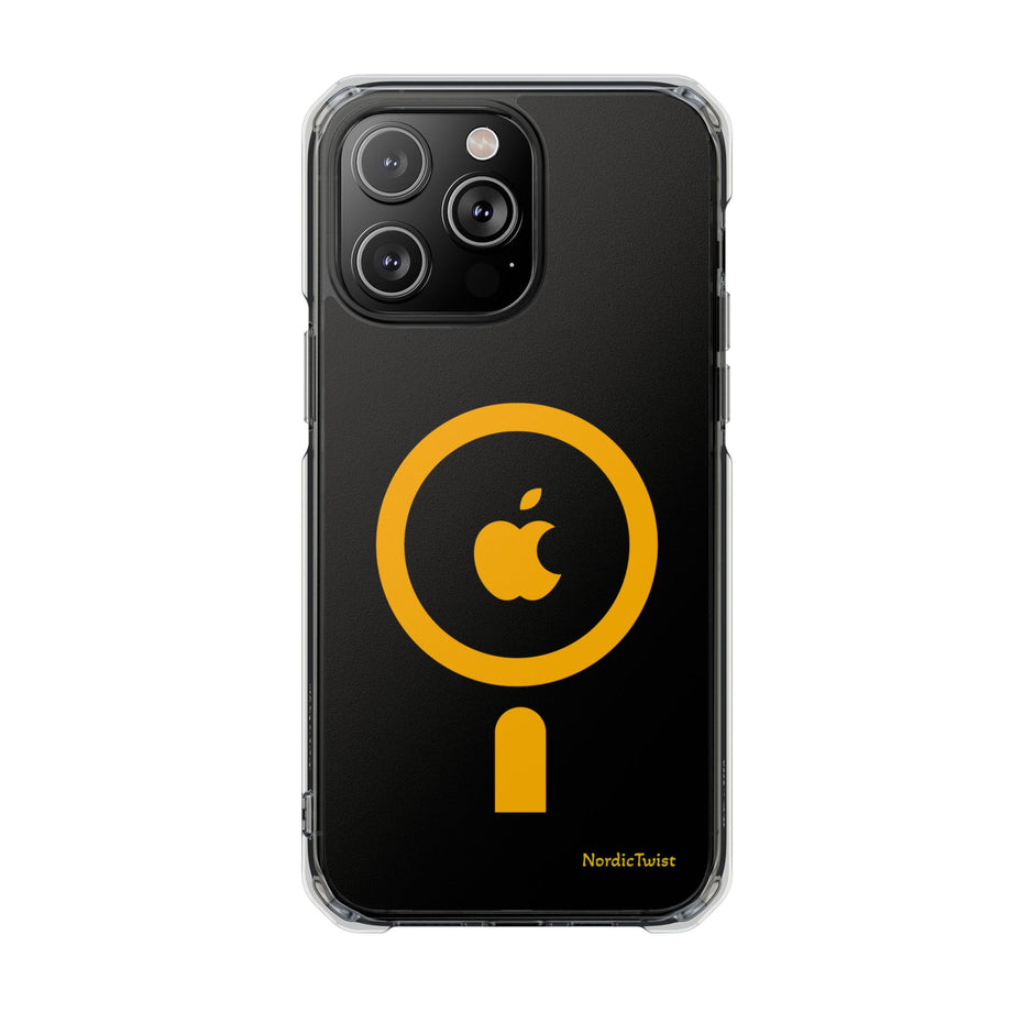 MagSafe Clear Phone Case – Yellow Ring