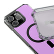 Clear Magnetic Phone Case Minimal Purple