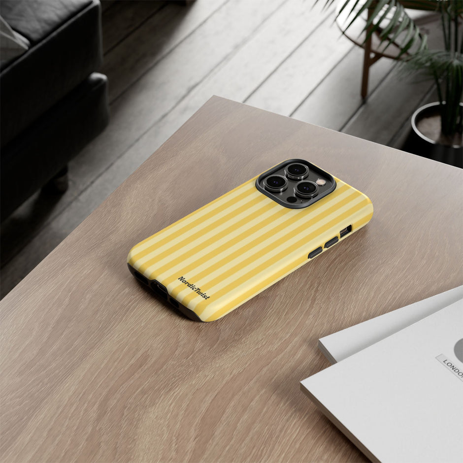 Yellow Stripe Tough Phone Case