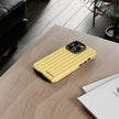 Yellow Stripe Tough Phone Case