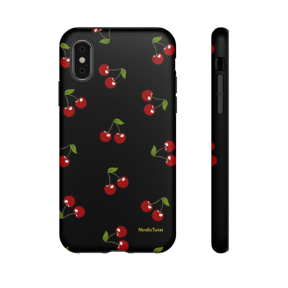 Cherry Pattern Tough Phone Case