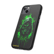 Tough Phone Case – Green Grim Reaper Skull Gothic Design