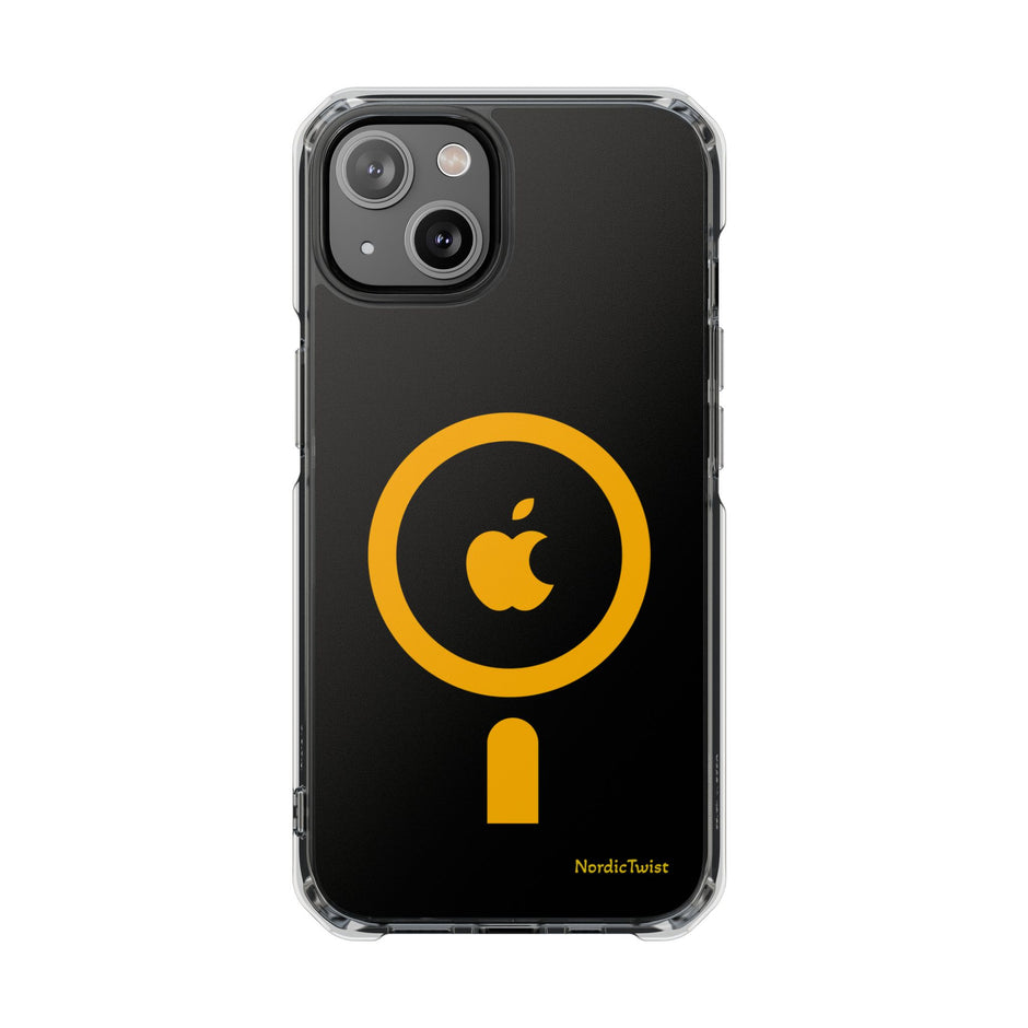 MagSafe Clear Phone Case – Yellow Ring